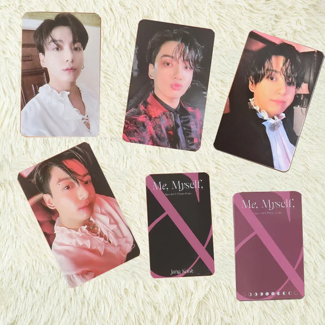 4Pcs/ Kpop Jungkook Photocards Lomo Card 2023 Album Me May Bhotocard Festa Photo Cards Hyunjin Stray Kids Accessoreis
