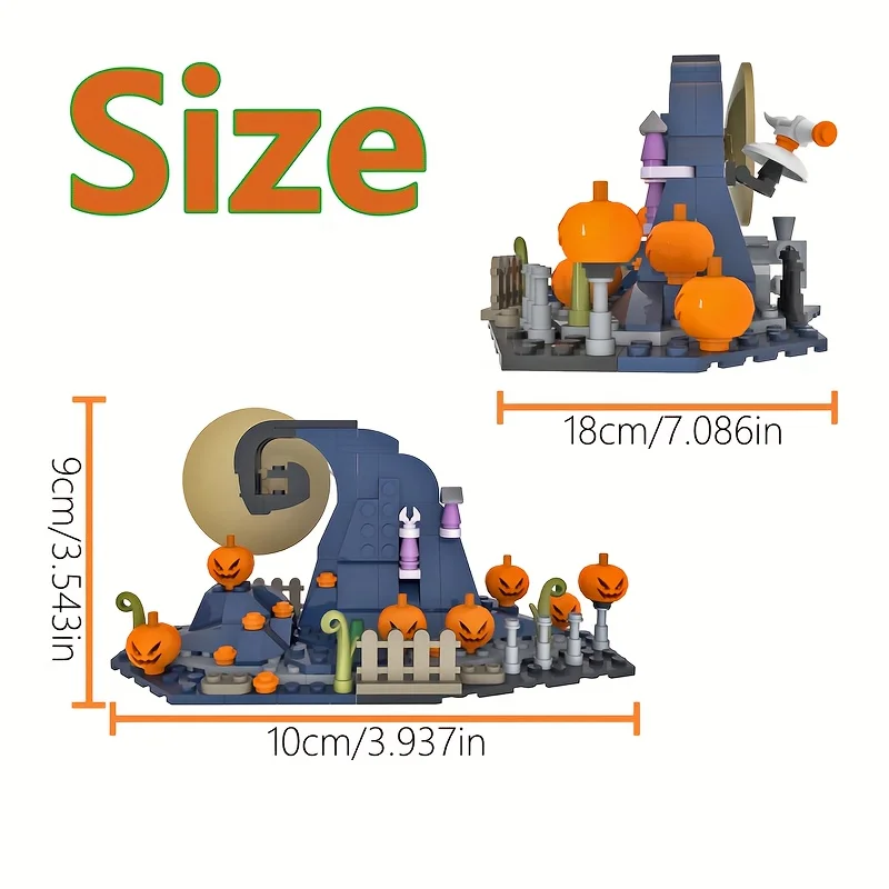 MOC Halloween Pumpkin Witch Nightmareal Before Christmas