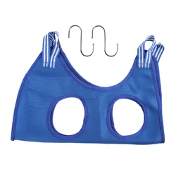 Pet Grooming Hammock for Nail Trimming and Bathing (Blue)