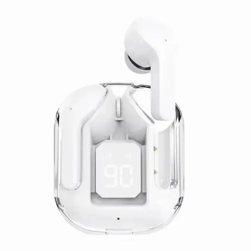 TWS Wireless Bluetooth Earphone Noise Canceling HiFi Stereo Sport Headphones with Digital Display Transparent Charging Case - Image 9