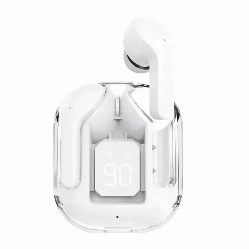 TWS Wireless Bluetooth Earphone Noise Canceling HiFi Stereo Sport Headphones with Digital Display Transparent Charging Case - Image 9