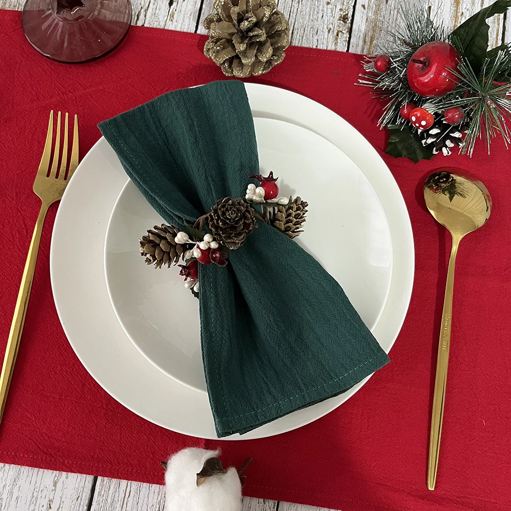 Servilletas De Tela Para Bodas Pack 24 Servilletas De Tela - 43x43cm,  Algodón/poliéster, Lavables (blanco) Para Bodas/restaurantes Servilletas De  Tela Para Mesa, image size:1000x1000