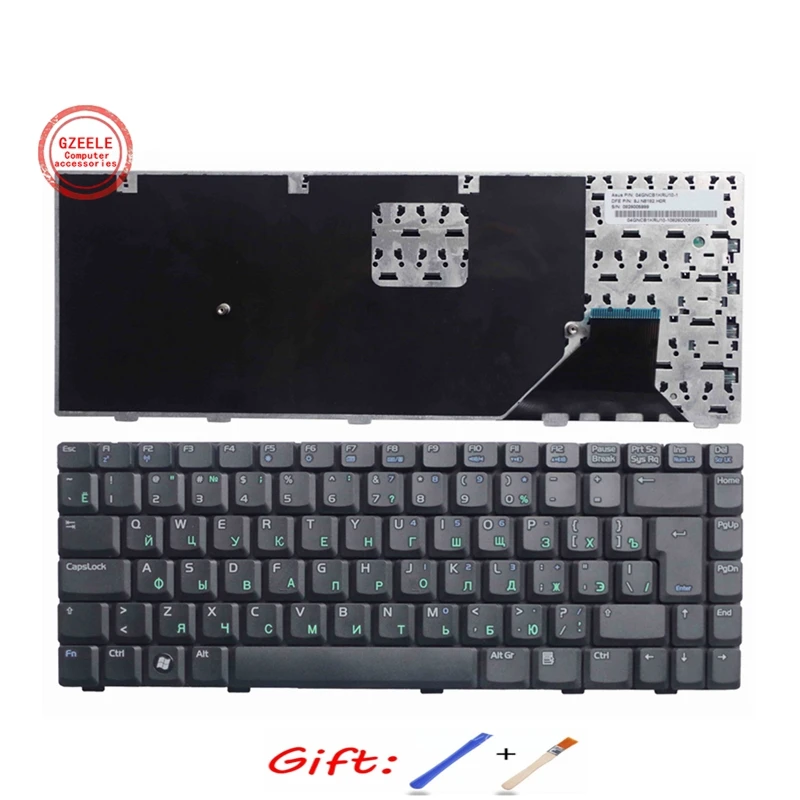 Russian Black New Ru Laptop Keyboard For Asus Pro80jr A8jn A8jp.