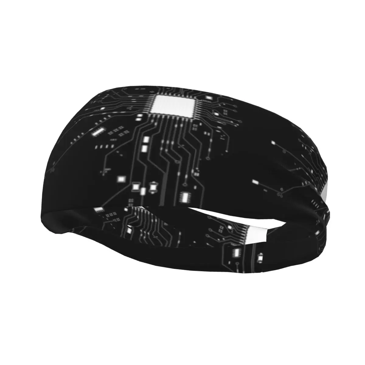 

Computer CPU Core Heart Freak Hacker Gamer Headband Headscarf Hair Band Bike Cycling Running Sweatband Sports Safety for Women