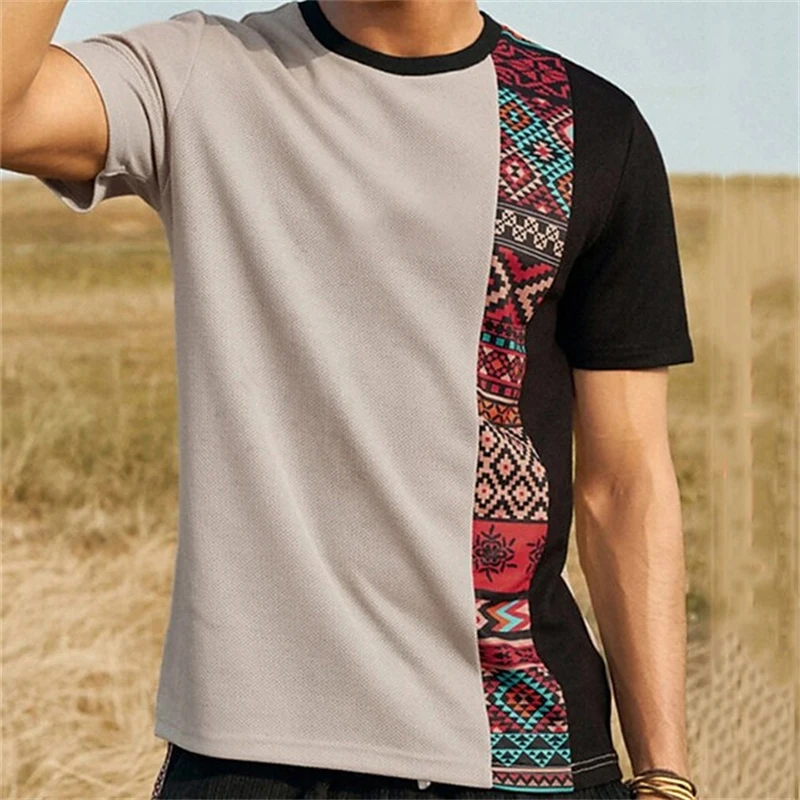 

Men's New Vintage Striped T-shirts Summer Short Sleeve Tee Shirts Fashion Casual Harajuku Tops Men Streetwears Male Clothing