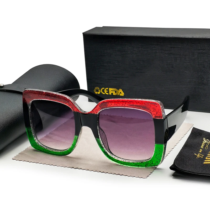 Yoovos Oversized Sunglasses Women 2022 Square Glasses Womens Vintage Stylish Designer Shades Brand Gradient Eyeglasses_voghion.com