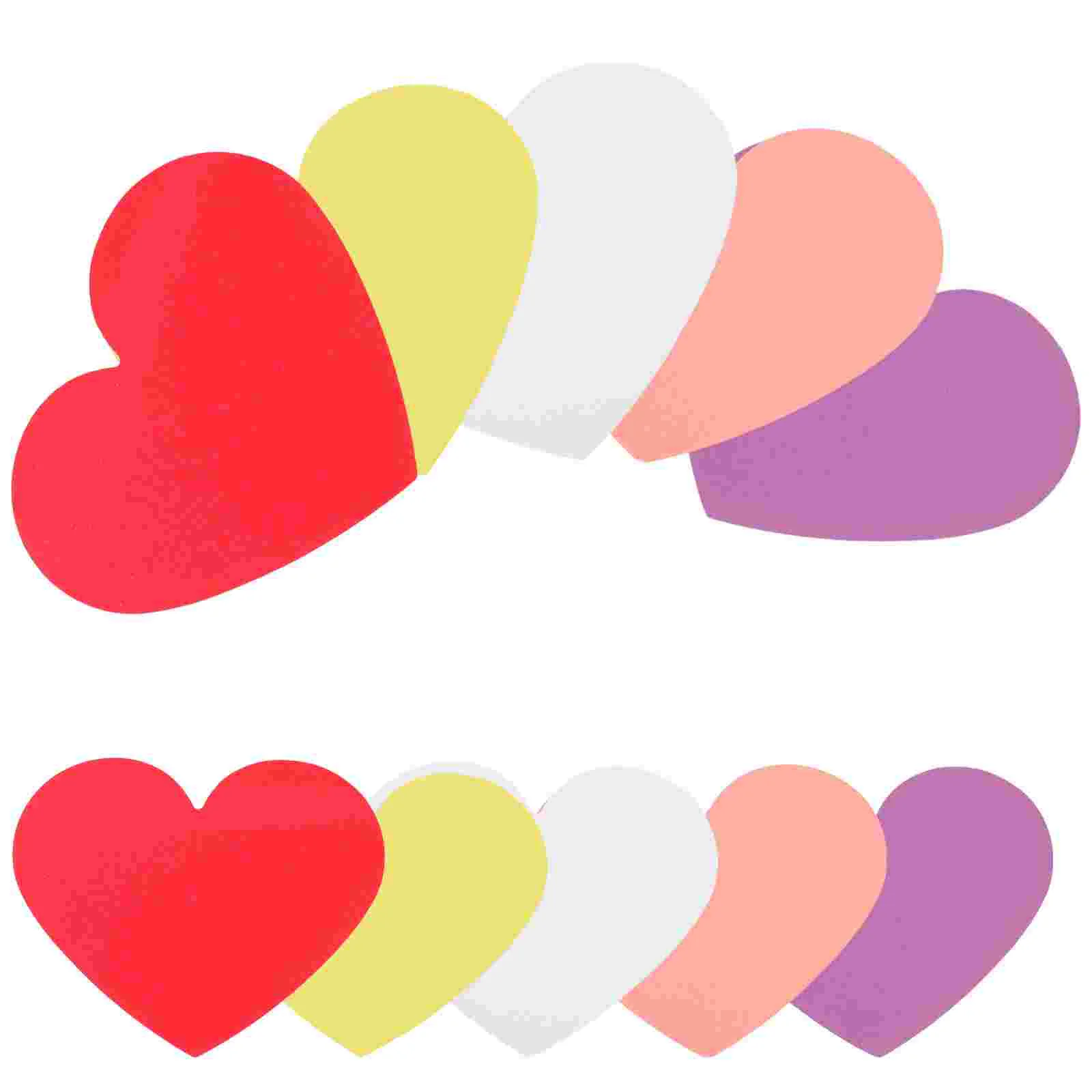 

40 Pcs Decorate Love Card Birthday Decoration Girl Valentines Heart Cutouts Paper Decors