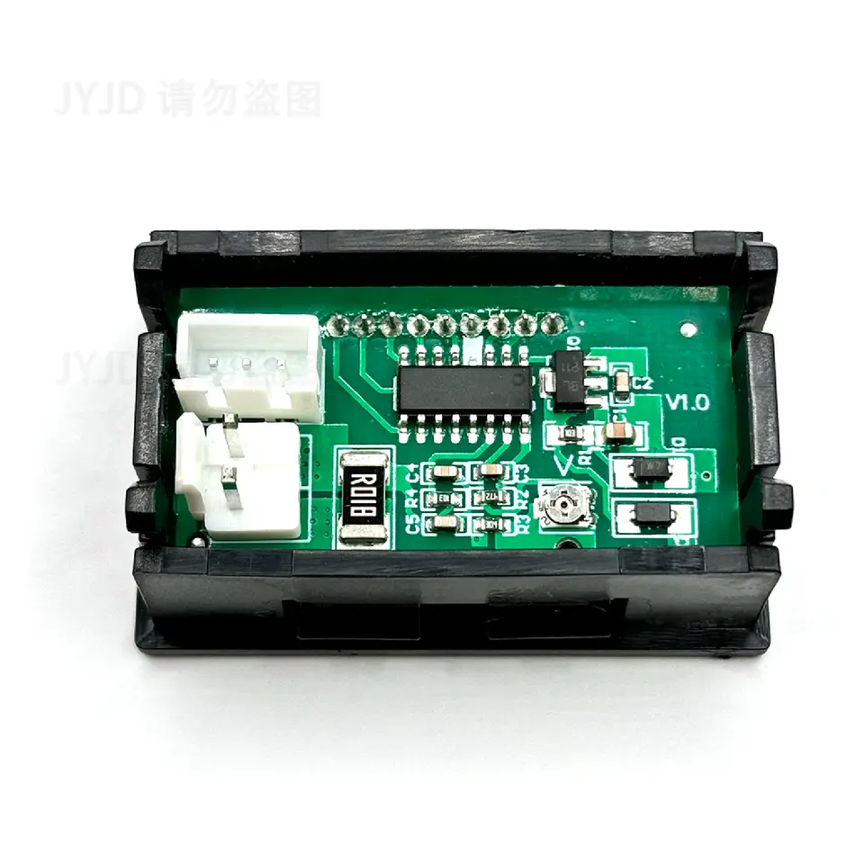 DC 0-100V 10A Digital Voltmeter Ammeter Dual Display Voltage Detector Current Meter Panel Amp Volt Gauge 0.28" Red Blue LED image 3