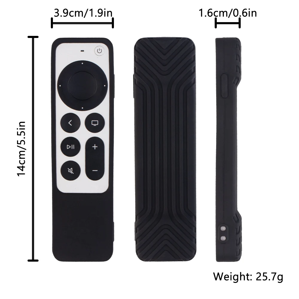 Silicone Remote Protective Shell Apple TV 4K Siri Remote Anti-Slip Shockproof Cover silicone remote case silicone remote sleeve silicone remote cover silicone case protector remote controller cover