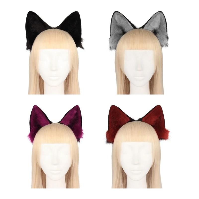 

Fancy Ears Headband Multi Color Hairbands Cute Carnival Party Hair Decors F3MD