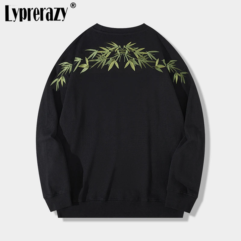 

Lyprerazy новинка бамбуковая вышивка в китайском стиле мужской осенне-зимний хлопковый пуловер в национальном стиле топы