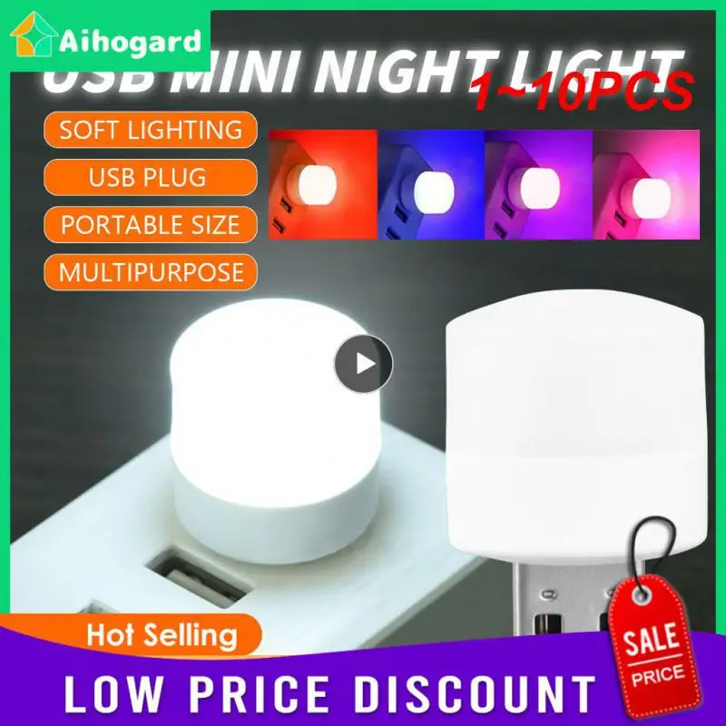 

Беспроводная Светодиодная лампа для чтения, 1-10 шт., 6 цветов