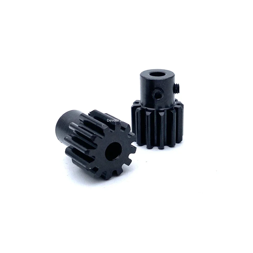 1M 12T 4mm Hole Motor reduction Gear Carbon steel Machine accessories Science technology DIY