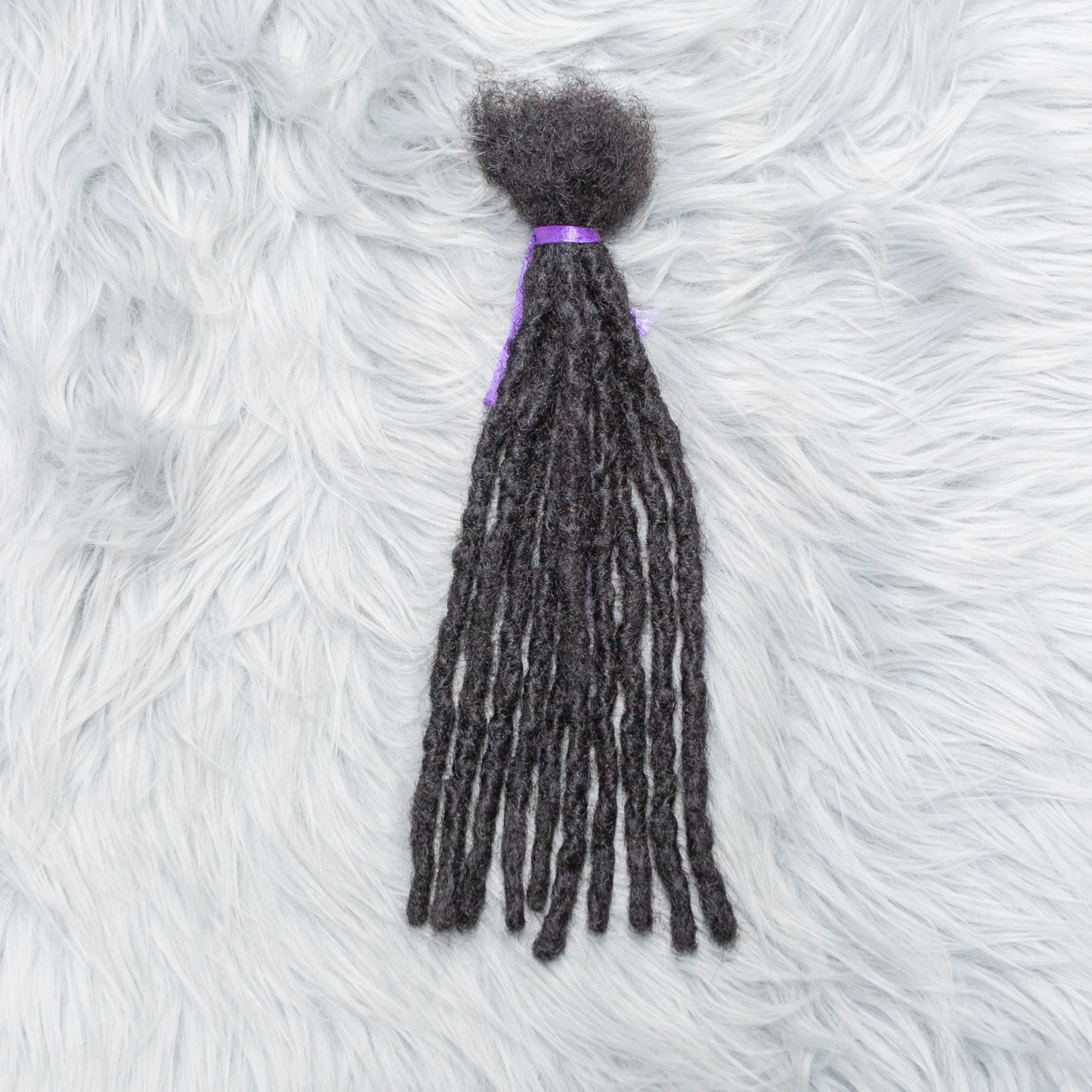 1B# Inter Locs 100% Boho Braids Human Hair Dreadlock Extensions Raw Brazilian Hair Full Handmade Real Loc Extensions 6-20 Inches 6