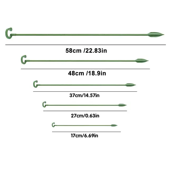 10 Darabos Műanyag Növényi Tartóhalom Halom Keret Üvegházhatású Elrendezés Félkör Rögzített Rúd Beltéri Virágnövény Szőlőmászó Tartó - Image 6