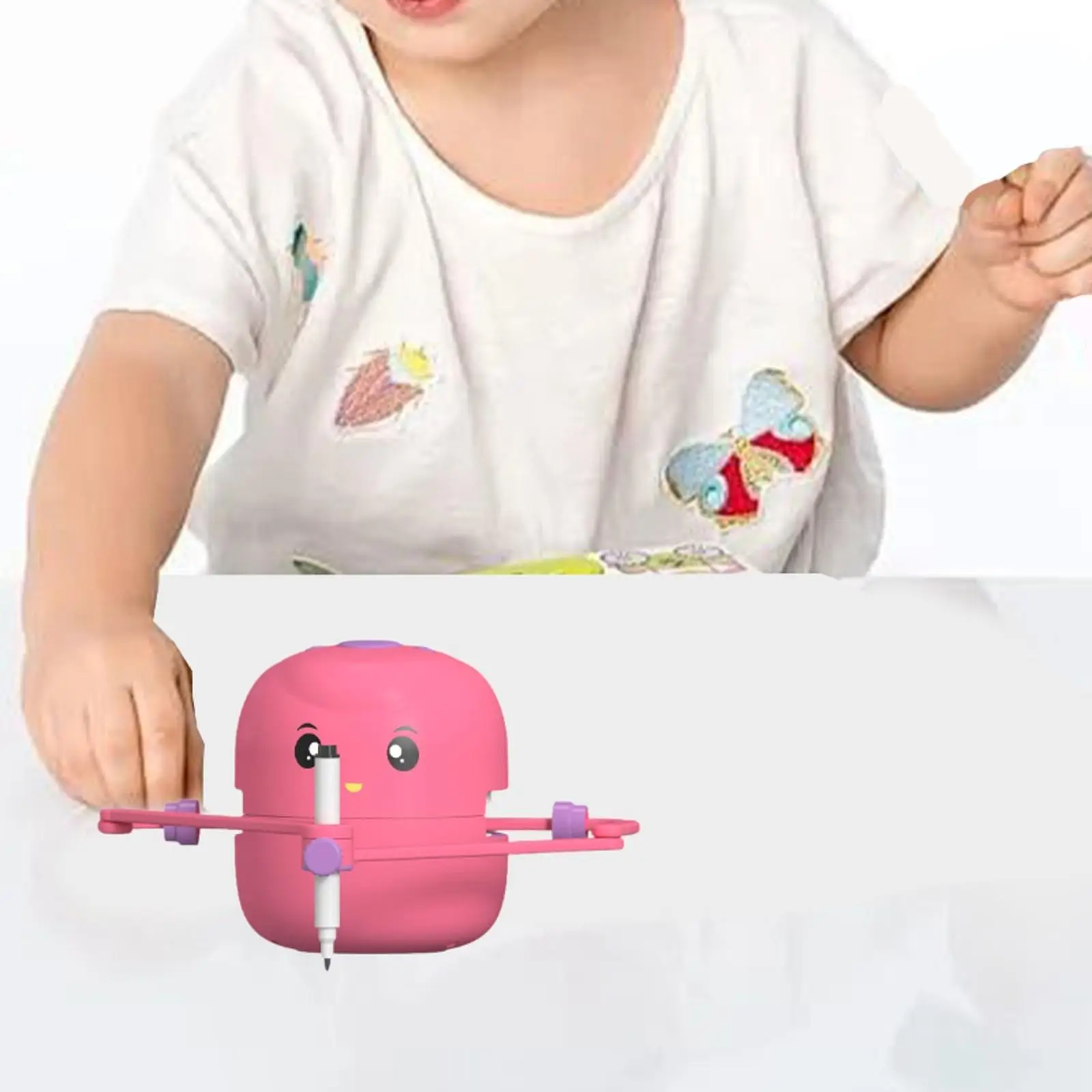 Kids Drawing Robot Cute Creative Preschool Game Portable Interactive Educational Learning Toy for Boys Girls Children Gift