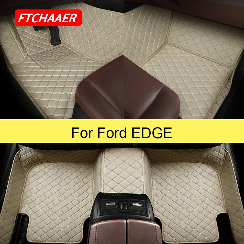 FTCHAAER Car Floor Mats For Ford EDGE 2006 2021 Years Foot Coche