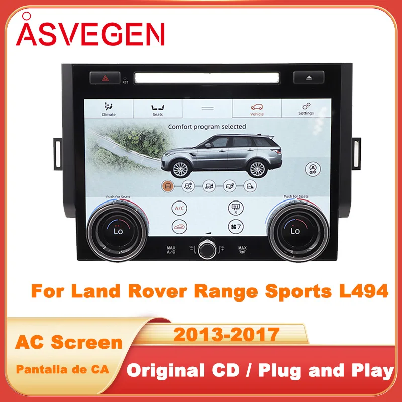 car audio near me Android Car Radio AC Panel For Land Rover Range Rover Sport 2013-2017 Air Conditioning Board LCD Multimedia Player pioneer double din