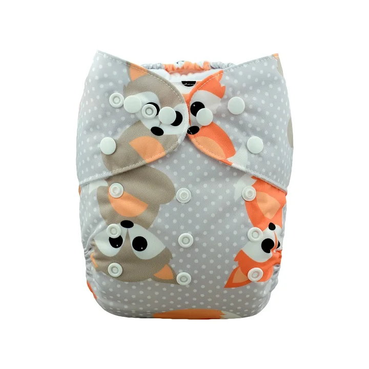 Eco-Friendly Reusable Baby Cloth Diaper with Microfiber Insert