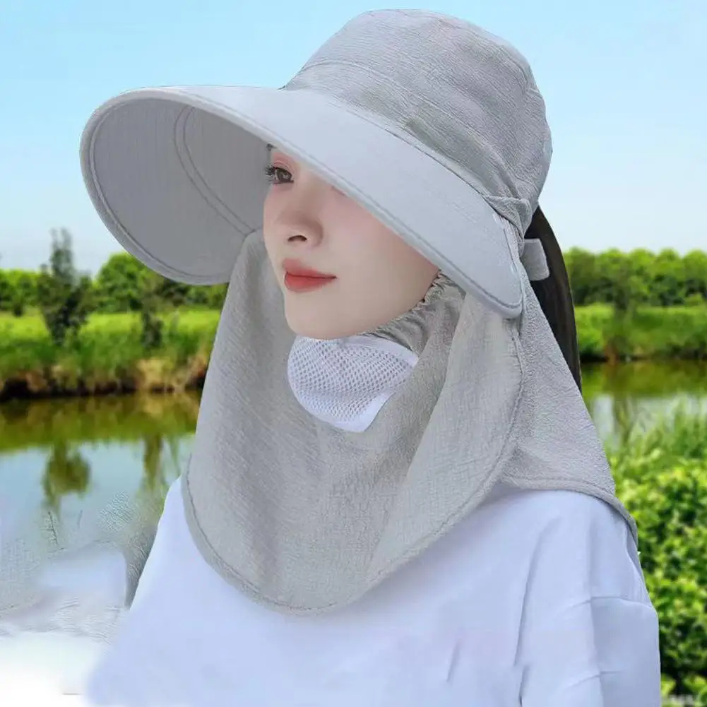 Summer Quick Dryng UV Protection Fisherman Cap Face Neck Cover Outdoor Fishing Cycling Removable Men Visor Hat Women Bucket Hat,sun hat,fisherman hat,sun protection hat