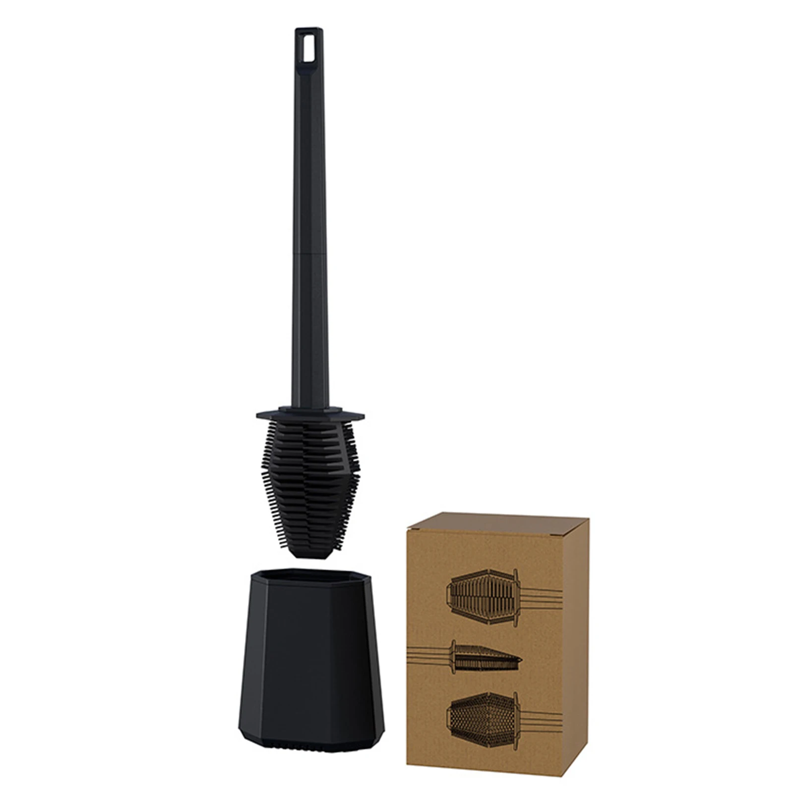 Description Picture 5 of itemDeep-cleaning Silicone Toilet Bowl Brush Bathroom Long Handle Toilet Clean Brush Suit For Bathroom Accessories Cleaning Supplies