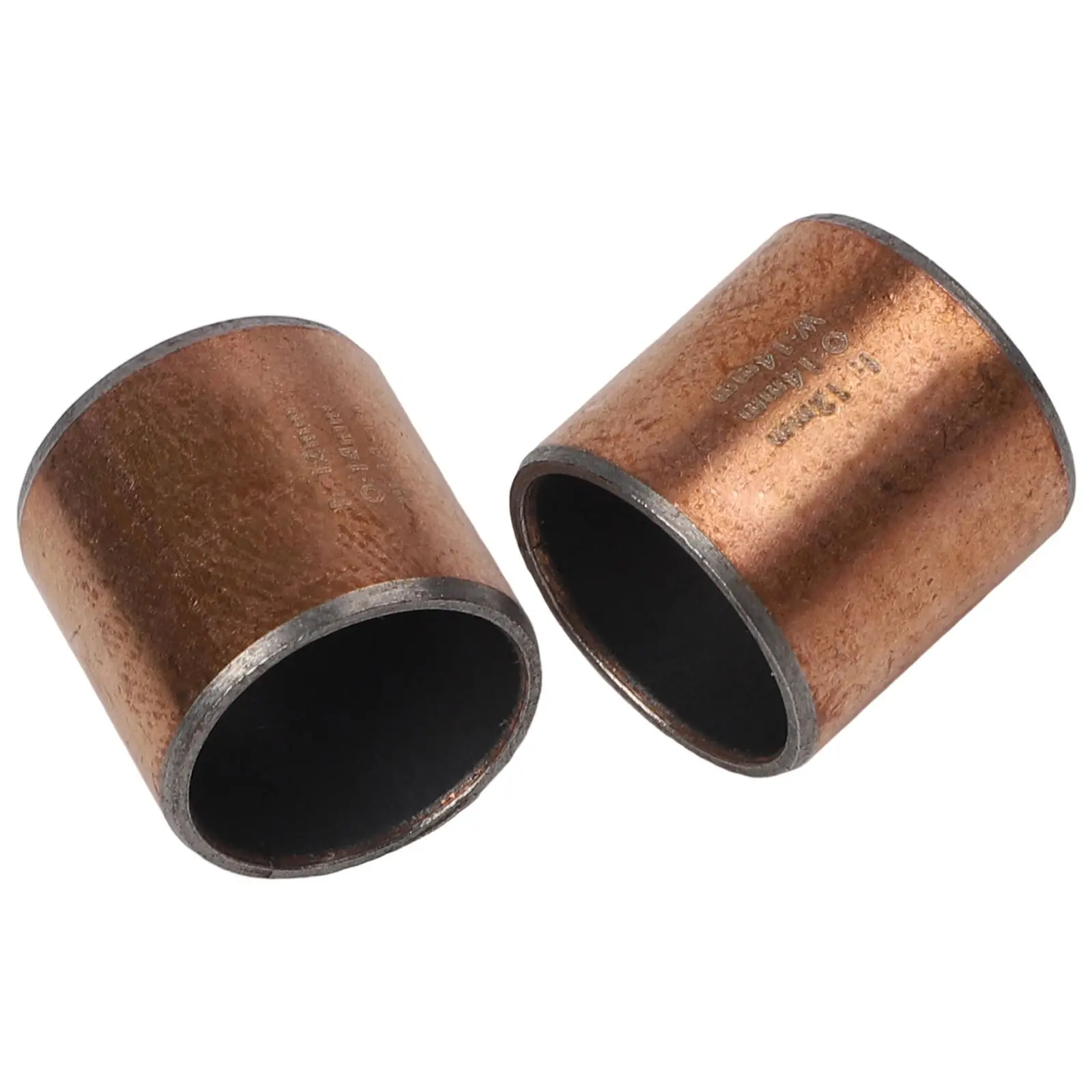 4 Stück Stoßdämpferbuchsen für hintere Stoßdämpfer auf Mountainbikes, Verbundmetall, Kupfer, DU-Buchsen, 14 x 12 x 14 mm Abmessungen – Detail 5