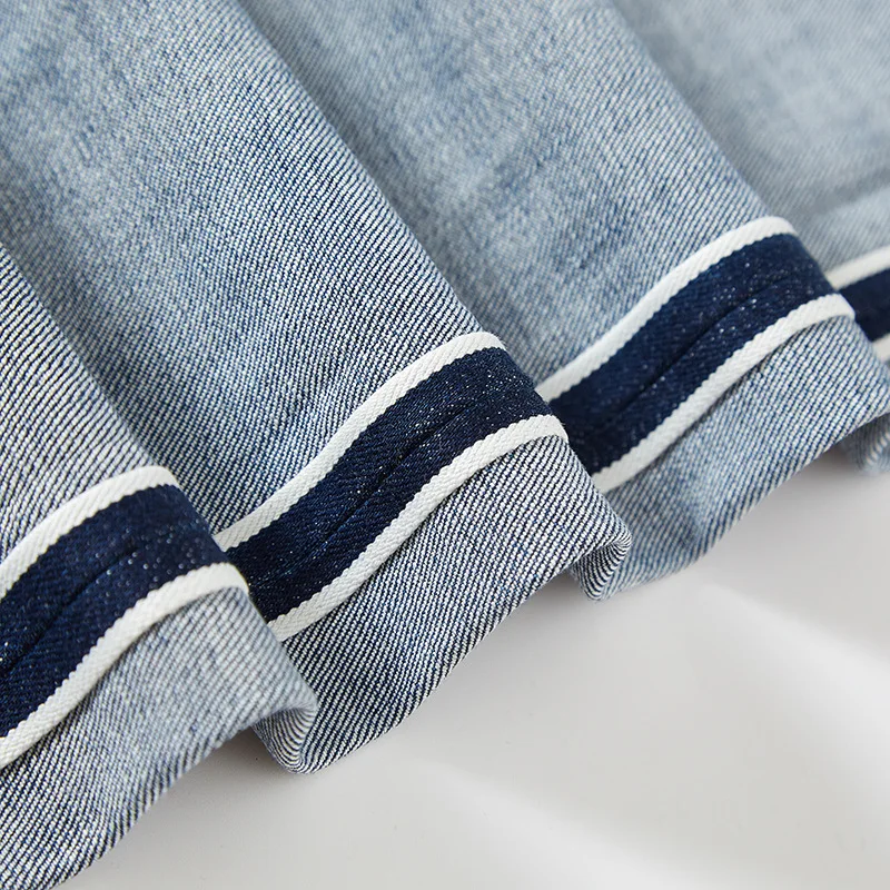 Spring Summer Mens Selvedge Jeans Washed Denim Jean Selvedge White Japanese Vintage Premium Best Selvedge Jeans Pants 14 Summer Mens Selvedge Jeans