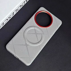 Luxury Magnetic Leather Phone Case - Premium Back Cover with Enhanced Protection for OnePlus Ace 5 (HO1 grey)