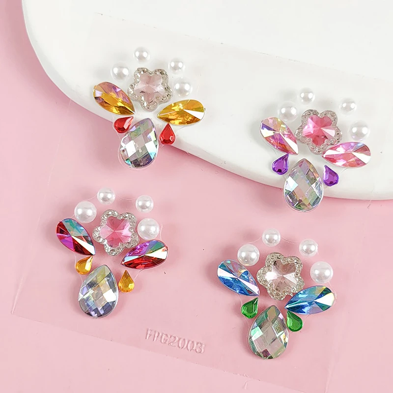 

3D Sexy Face Tattoo Stickers Face Jewels Glitter Diamond Crystal Temporary Fake Tattoo Rhinestones for Women Party Stage Tattoo