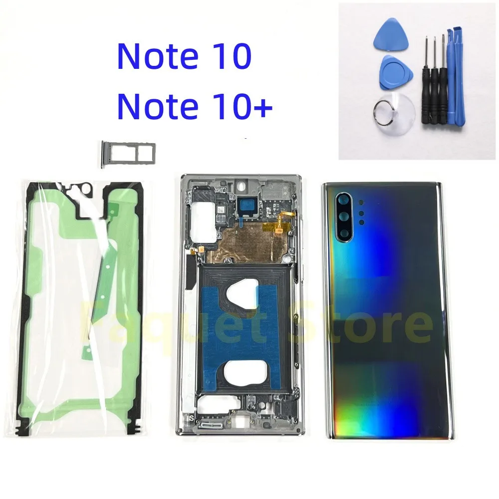 For SAMSUNG Galaxy Note 10 Plus N9750 N975F N970F/DS Full Housing Case