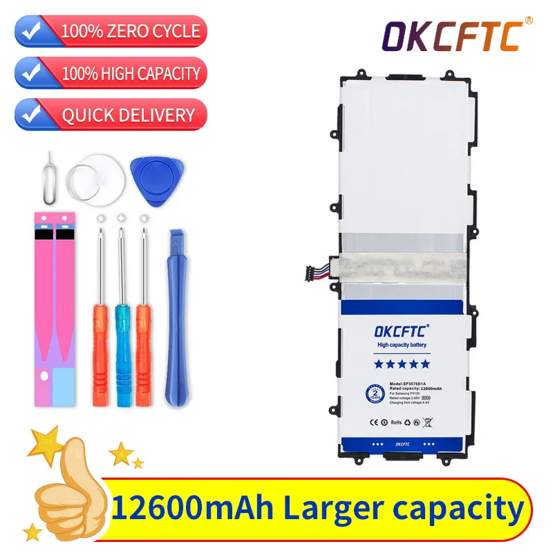 

Original Battery SP3676B1A For Samsung Galaxy Note 10.1 GT-N8000 N8005 GT-N8010 N8013 N8020 P7500 GT-P7510 P5100 P5113 12900mAh