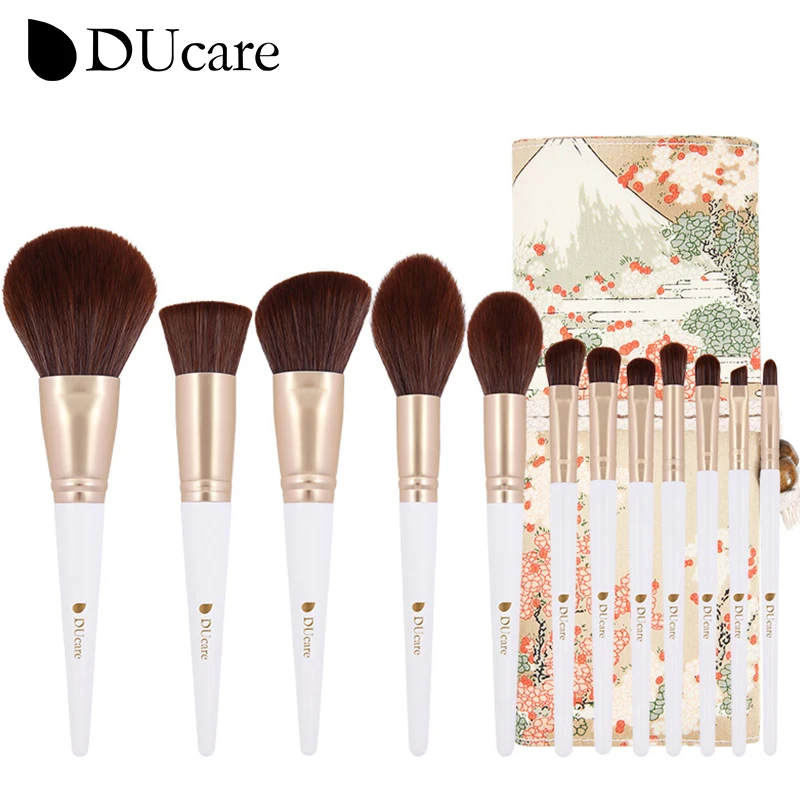 

DUcare 12PCS Makeup Brushes Set Cosmetic Powder Eye Shadow Foundation Blush Blending Make Up Brush Tools Chinese Style Maquiagem