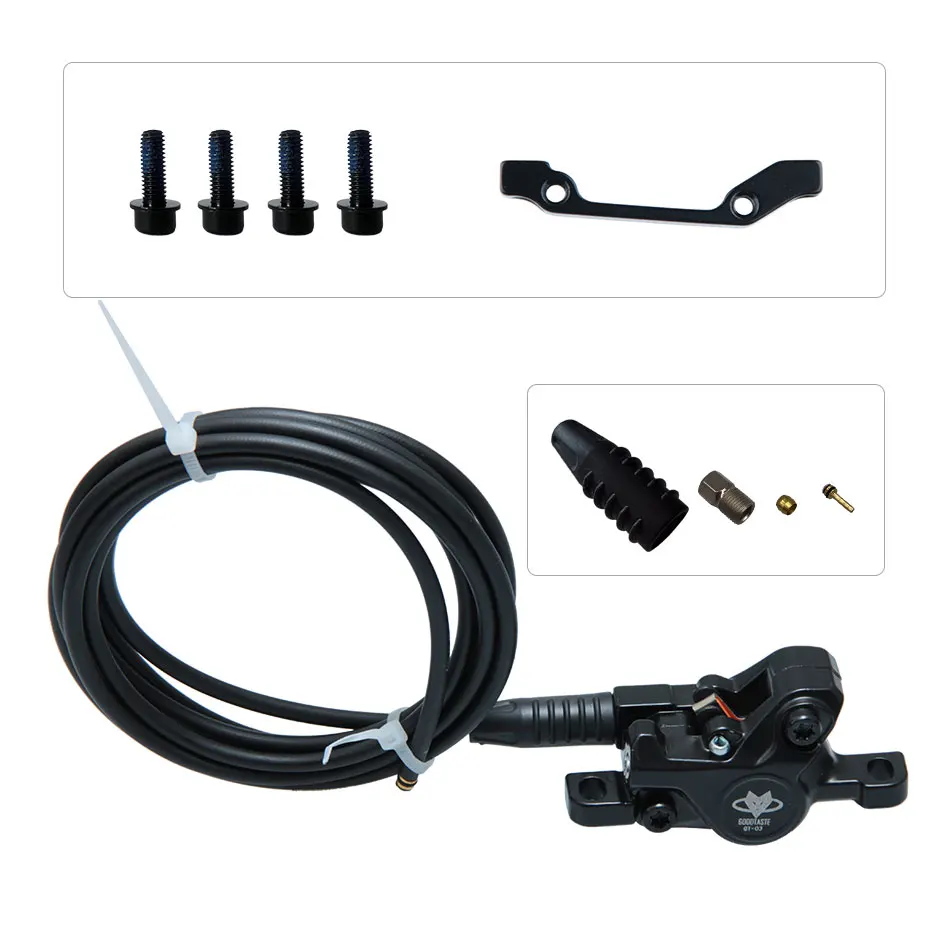 

GT03 Left Brake Disc Front Base A160 B140 Hydraulic Lower Pump Electric Bike Custom Tubing Length Caliper Bicycle Parts Accessor