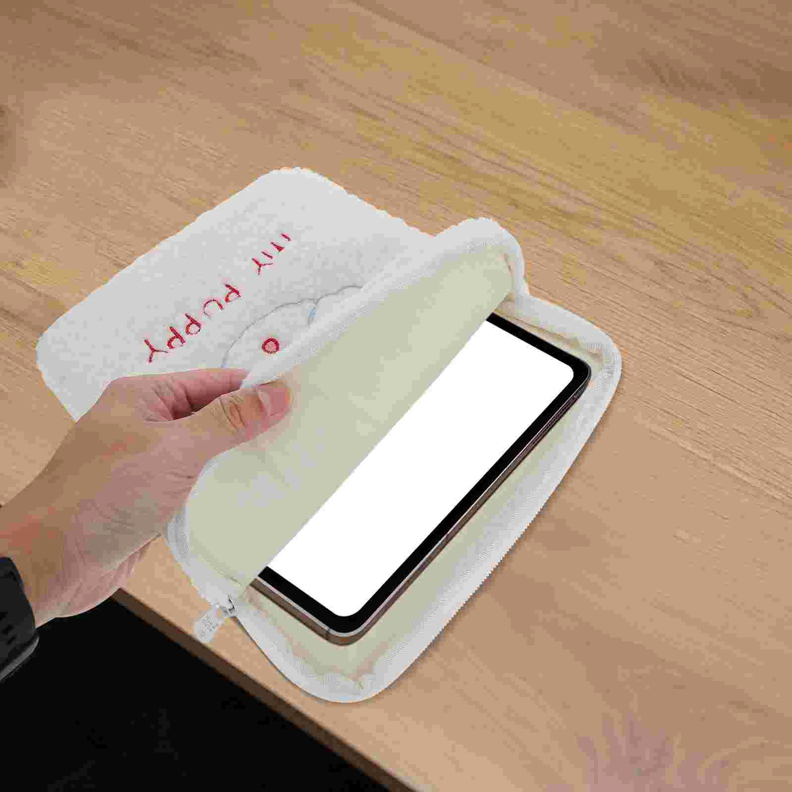 휴대용 태블릿 내부 노트북 파우치, 키 체인 잡화 케이스, 핑크 세련된 어린이 토트백 보관