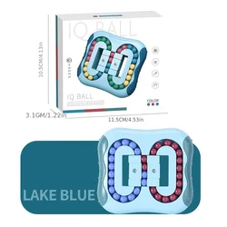 Magic Bean Rotating Puzzle Toy - Educational Fidget Game (Cyan color)