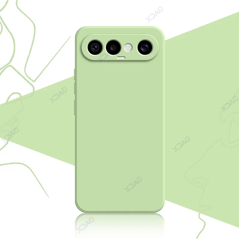 Luxury Dual Liner Protective Shockproof Phone Case - Square Liquid Silicone Cover