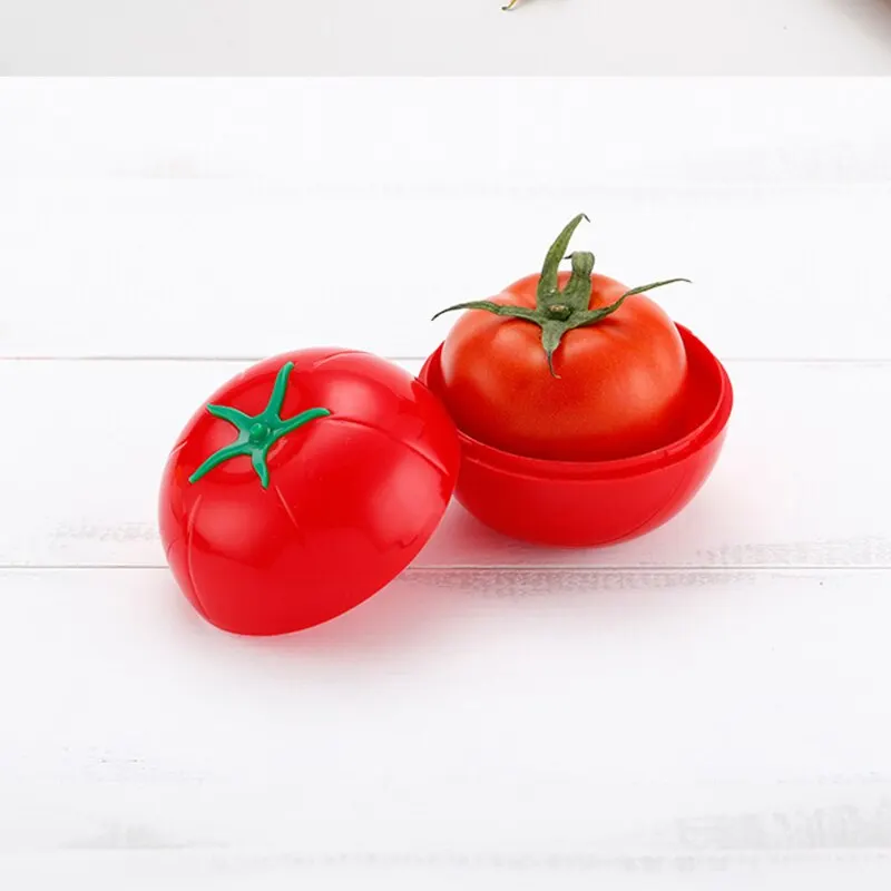 Creative Kitchen Refrigerator Vegetable Fruits Crisper Containers Onion Avocado Tomatoes Lemon Fresh Storage Box