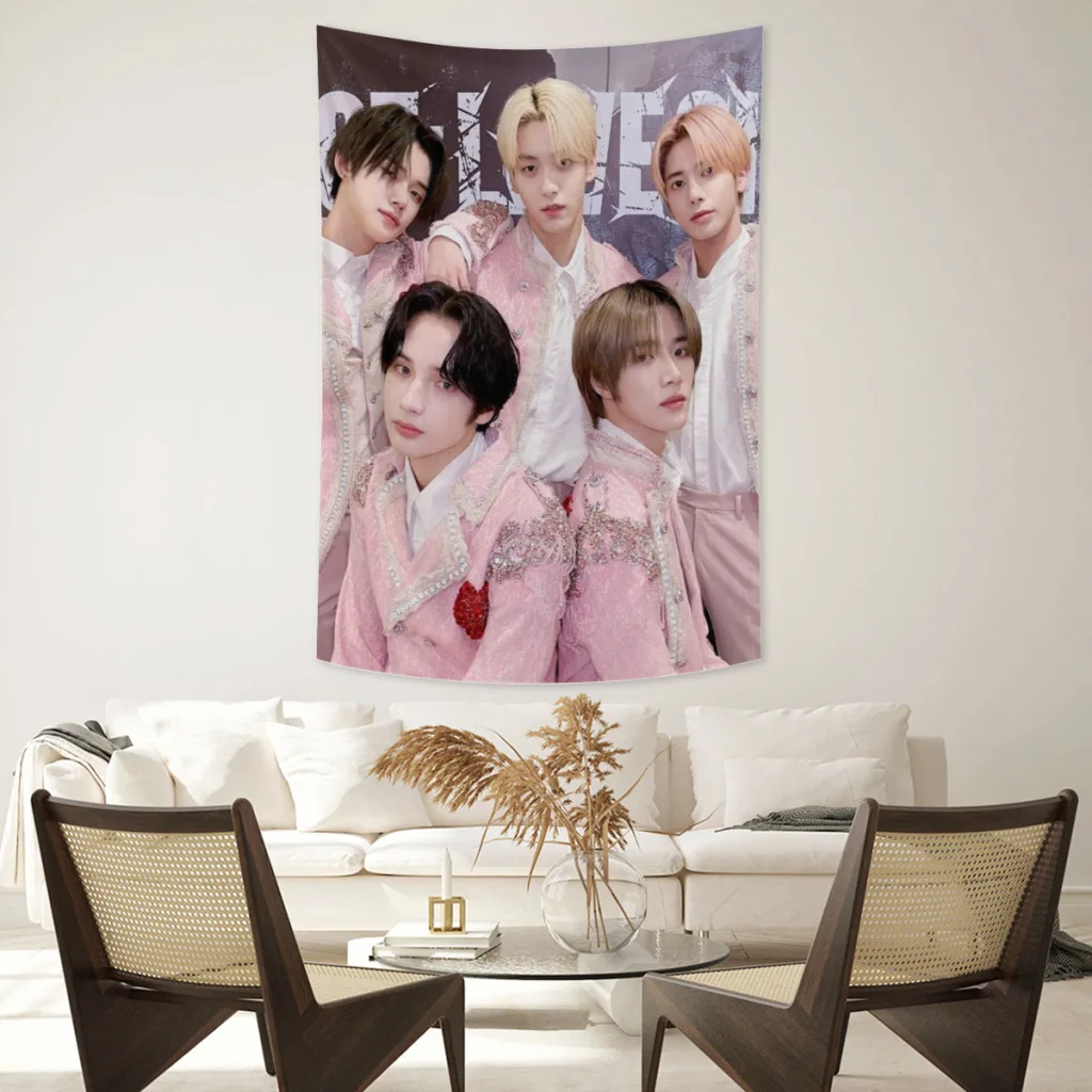 

Kpop For TXT Fans Gifts Tapestry Aesthetic Room Décor Wall Hogar Items