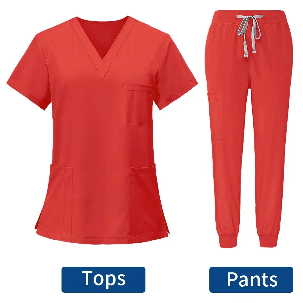 Uniforme médico antiarrugas para mujer, tela suave lavable, uniforme de Hospital, conjuntos de Jogger, par, gran oferta