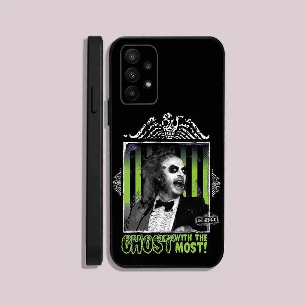 thumbnail image 1 of Funda blanda negra con la película B-BeetlejuiceS 2 para Samsung S24,23,22,30,21,10,9,Ultra,Plus,Lite,FE,5G, 1 of 5