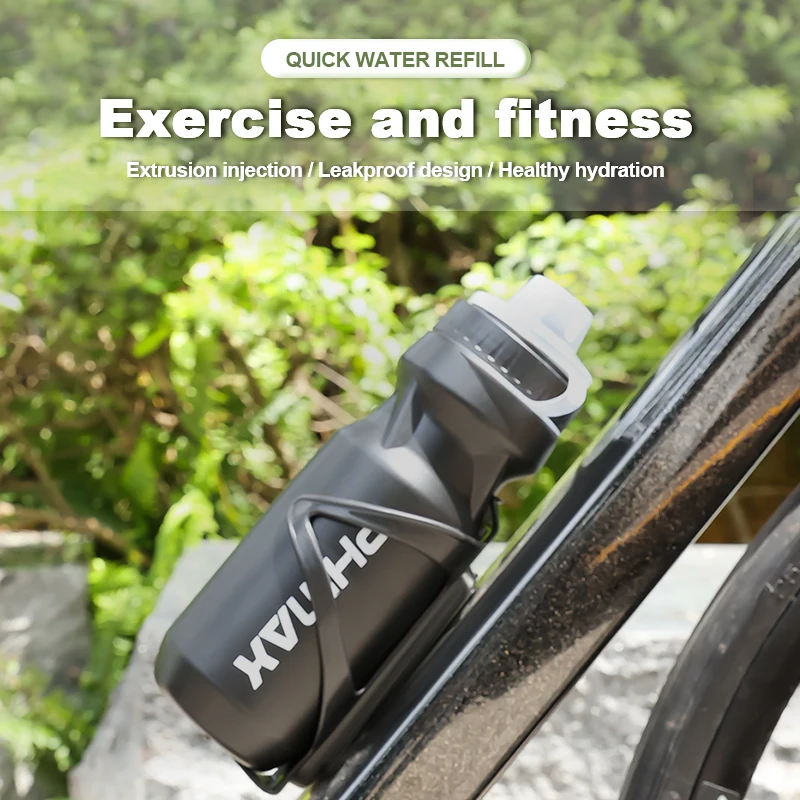 Bicycle Water Bottle PHAMX 610ML Large Capacity Sports Bottle Riding Kettle Leak Proof MTB Road Bike