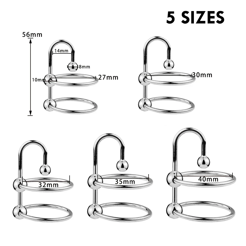 Metal Glans Urethra Dilators Penis Ring Urethral Stimulator Catheter Chastity Cage Cock Ring Sex Toys For Men Delay Ejaculation penis sex toys