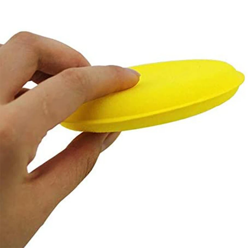 자동차 라운드 왁싱 광택 왁스 폼 스폰지 어플리케이터 패드, 10cm 블랙 클리닝 스폰지, 깨끗한 와셔, 자동차 세척 도구, 20 개