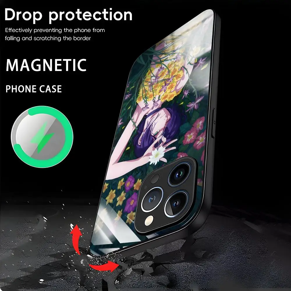 Chainsaw Man Anime Glass Magnetic Phone Case