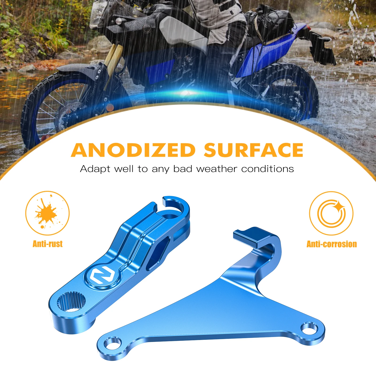 Kupplungshebel-Kupplungsarm-Verlängerungshalterung für Yamaha Tenere 700 XTZ 700 2019–2024, 2023, Tenere 700 World Raid 2022 MT07 2018–2022 – Detail 6