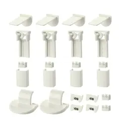 24Pcs Pleated Blind Fixing Bracket Blind Replacement Clamps Bracket Dropship