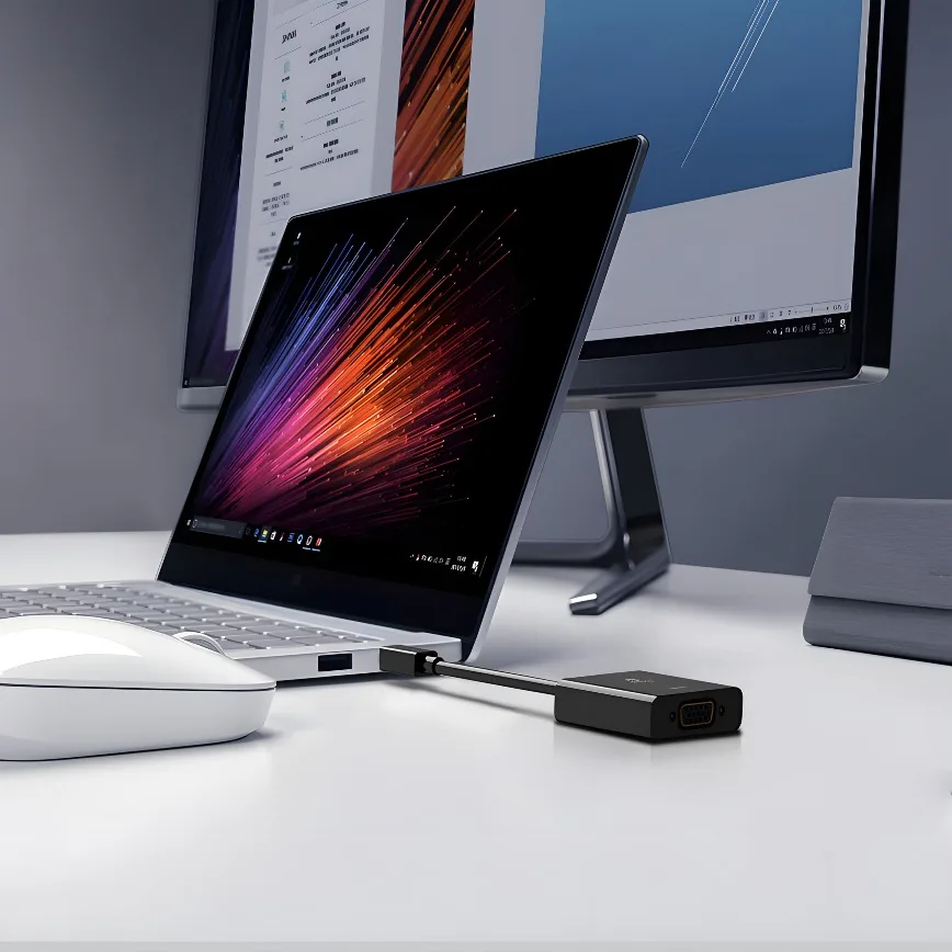 Adattatore Mini DisplayPort a VGA 1080P Mini DP Display Port a VGA Convertitore Adattatore maschio-femmina per PC ThinkPad SurfacePro - immagine 4