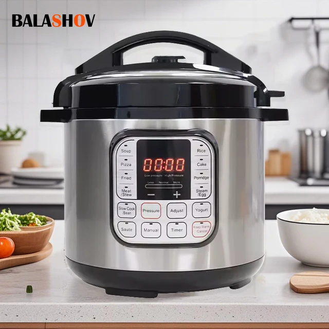 5L Electric Pressure Cooker Stainless steel Smart Multicooker for Kitchen Slow Cooker Rice Cooker Steam Pot Food Warmer 220V 1