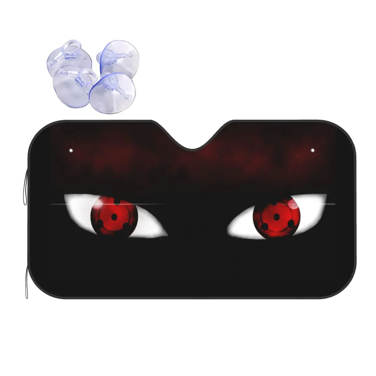 

Выдвижной солнцезащитный козырек Devil Eyes 76x140 см, мультяшная алюминиевая фольга, автомобильный солнцезащитный козырек, отражатель тепла