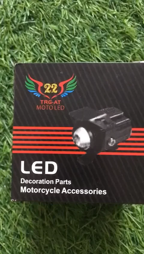 Universal Tri-Color Motorcycle LED Fog Lights Projector with External ...